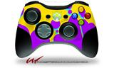 XBOX 360 Wireless Controller Decal Style Skin - Drip Purple Yellow Teal (CONTROLLER NOT INCLUDED)