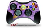 XBOX 360 Wireless Controller Decal Style Skin - Purple and Gold Gilded Marble (CONTROLLER NOT INCLUDED)