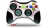 XBOX 360 Wireless Controller Decal Style Skin - Pink and White Gilded Marble (CONTROLLER NOT INCLUDED)