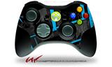 XBOX 360 Wireless Controller Decal Style Skin - Baja 0004 Blue Medium (CONTROLLER NOT INCLUDED)