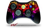 Decal Skin compatible with XBOX 360 Wireless Controller Liquid Metal Chrome Flame Hot (CONTROLLER NOT INCLUDED)