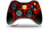 Decal Skin compatible with XBOX 360 Wireless Controller Liquid Metal Chrome Red (CONTROLLER NOT INCLUDED)