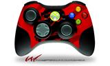XBOX 360 Wireless Controller Decal Style Skin - Oriental Dragon Black on Red (CONTROLLER NOT INCLUDED)