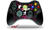 XBOX 360 Wireless Controller Decal Style Skin - Girly Skull Bones (CONTROLLER NOT INCLUDED)