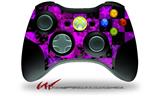 XBOX 360 Wireless Controller Decal Style Skin - Purple Star Checkerboard (CONTROLLER NOT INCLUDED)