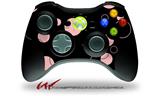 XBOX 360 Wireless Controller Decal Style Skin - Lots of Dots Pink on Black (CONTROLLER NOT INCLUDED)