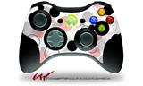 XBOX 360 Wireless Controller Decal Style Skin - Lots of Dots Pink on White (CONTROLLER NOT INCLUDED)