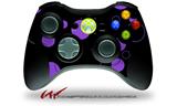 XBOX 360 Wireless Controller Decal Style Skin - Lots of Dots Purple on Black (CONTROLLER NOT INCLUDED)