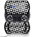 Hearts And Stars Black and White - Decal Style Skins (fits Sony PSPgo)