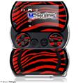 Zebra Red - Decal Style Skins (fits Sony PSPgo)