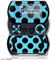 Kearas Polka Dots Black And Blue - Decal Style Skins (fits Sony PSPgo)