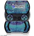 Tie Dye Blue Stripes - Decal Style Skins (fits Sony PSPgo)