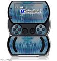 Tie Dye All Blue Stripes - Decal Style Skins (fits Sony PSPgo)