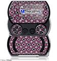 Splatter Girly Skull Pink - Decal Style Skins (fits Sony PSPgo)