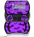 Deathrock Bats Purple - Decal Style Skins (fits Sony PSPgo)