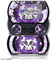 Cartoon Skull Purple - Decal Style Skins (fits Sony PSPgo)