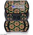 Floral Pattern Orange - Decal Style Skins (fits Sony PSPgo)