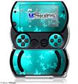 Bokeh Butterflies Neon Teal - Decal Style Skins (fits Sony PSPgo)