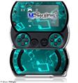 Bokeh Music Neon Teal - Decal Style Skins (fits Sony PSPgo)