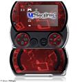 Bokeh Music Red - Decal Style Skins (fits Sony PSPgo)