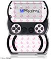 Pastel Butterflies Pink on White - Decal Style Skins (fits Sony PSPgo)