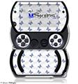 Pastel Butterflies Blue on White - Decal Style Skins (fits Sony PSPgo)