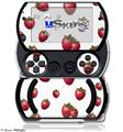 Strawberries on White - Decal Style Skins (fits Sony PSPgo)