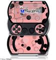 Lots of Dots Pink on Pink - Decal Style Skins (fits Sony PSPgo)