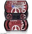 Love and Peace Pink - Decal Style Skins (fits Sony PSPgo)