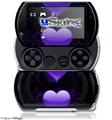 Glass Heart Grunge Purple - Decal Style Skins (fits Sony PSPgo)