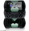 Glass Heart Grunge Seafoam Green - Decal Style Skins (fits Sony PSPgo)