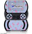 Flamingos on Blue - Decal Style Skins (fits Sony PSPgo)