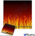Decal Skin compatible with Sony PS3 Slim Fire Flames on Black