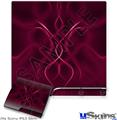 Decal Skin compatible with Sony PS3 Slim Abstract 01 Pink