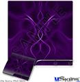 Decal Skin compatible with Sony PS3 Slim Abstract 01 Purple