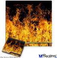 Decal Skin compatible with Sony PS3 Slim Open Fire