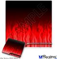 Decal Skin compatible with Sony PS3 Slim Fire Flames Red