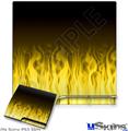 Decal Skin compatible with Sony PS3 Slim Fire Flames Yellow