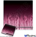 Decal Skin compatible with Sony PS3 Slim Fire Flames Pink