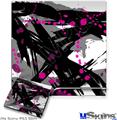 Decal Skin compatible with Sony PS3 Slim Abstract 02 Pink
