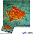 Decal Skin compatible with Sony PS3 Slim Tie Dye Fish 100