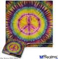 Decal Skin compatible with Sony PS3 Slim Tie Dye Peace Sign 109