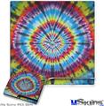 Decal Skin compatible with Sony PS3 Slim Tie Dye Swirl 100