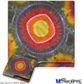 Decal Skin compatible with Sony PS3 Slim Tie Dye Circles 100