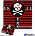Decal Skin compatible with Sony PS3 Slim Skull Cross