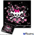 Decal Skin compatible with Sony PS3 Slim Scene Skull Splatter