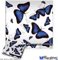 Decal Skin compatible with Sony PS3 Slim Butterflies Blue