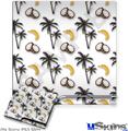 Decal Skin compatible with Sony PS3 Slim Coconuts Palm Trees and Bananas White