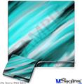 Decal Skin compatible with Sony PS3 Slim Paint Blend Teal