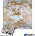 Decal Skin compatible with Sony PS3 Slim Pastel Gilded Marble